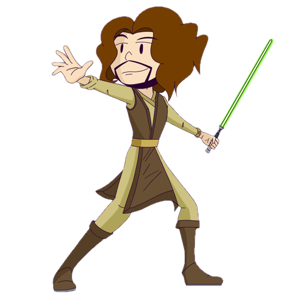 Jedi-Pauli (Green) Sticker (Limited Holographic) *NEW*