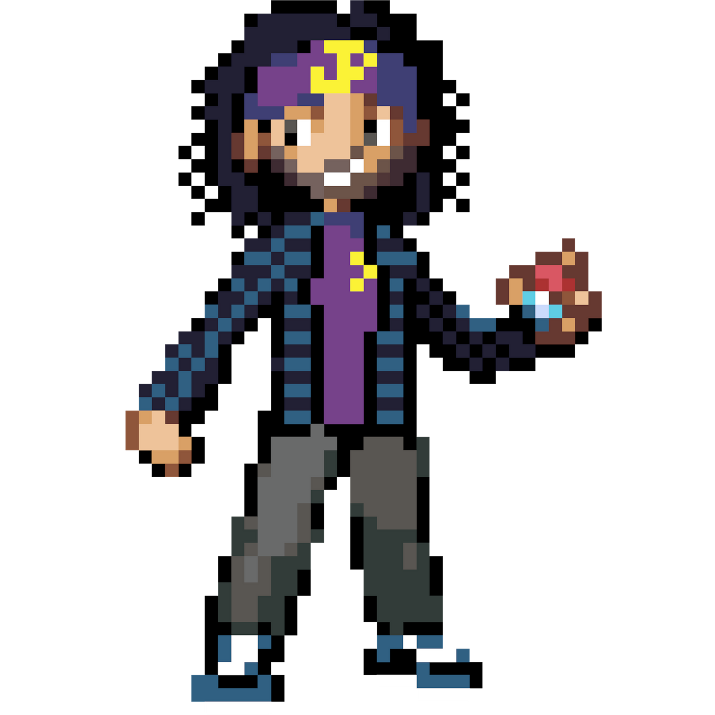PokéPaulished Purple Sticker (w/ Bandana)