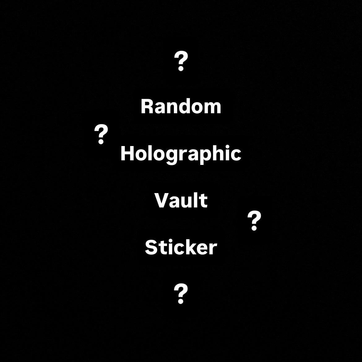 Random Holographic Vault Sticker