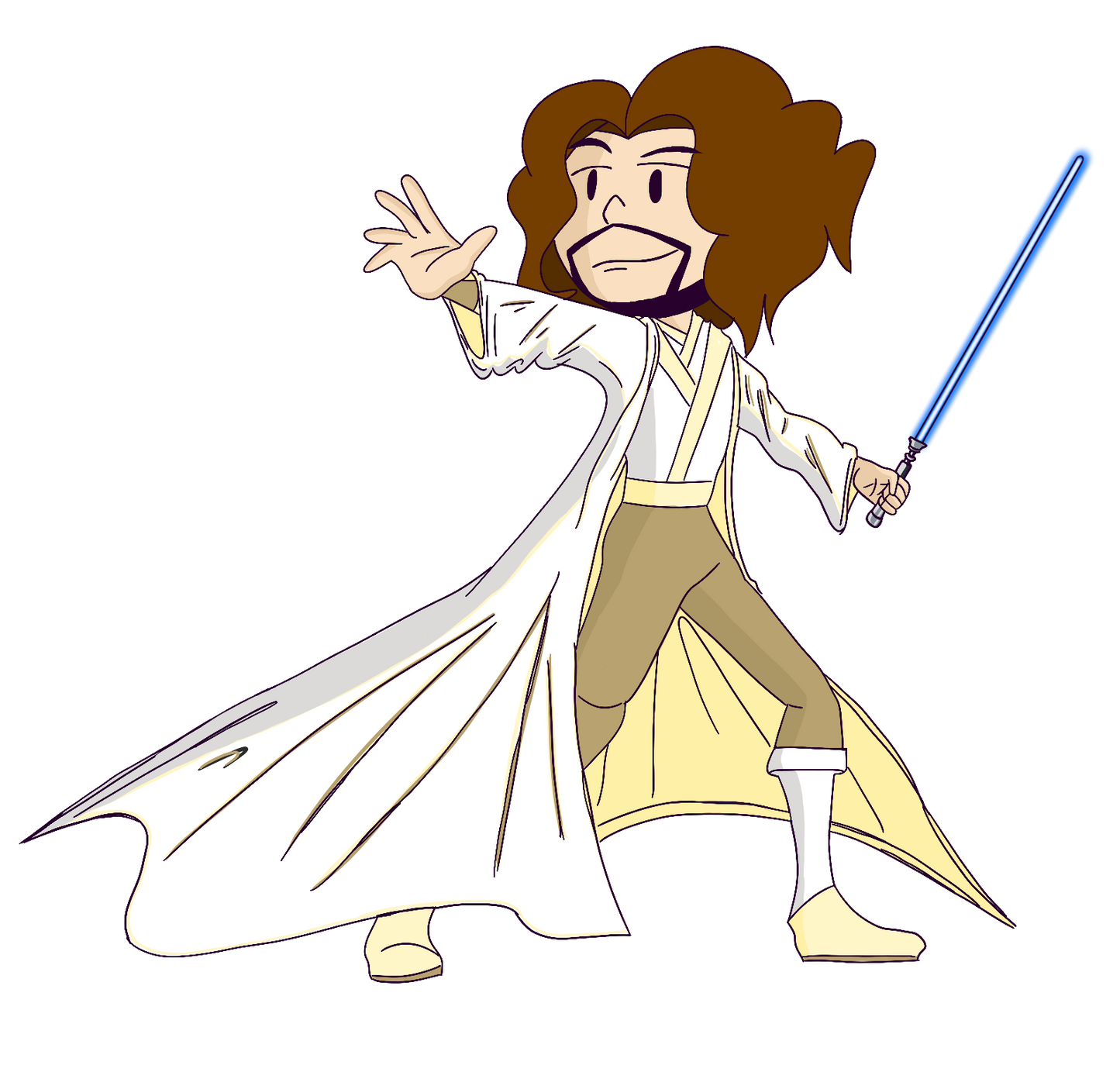Jedi-Pauli (White) Sticker (Limited) *NEW*