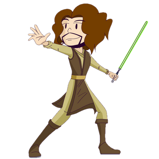 Jedi-Pauli (Green) Sticker (Limited Holographic) *NEW*