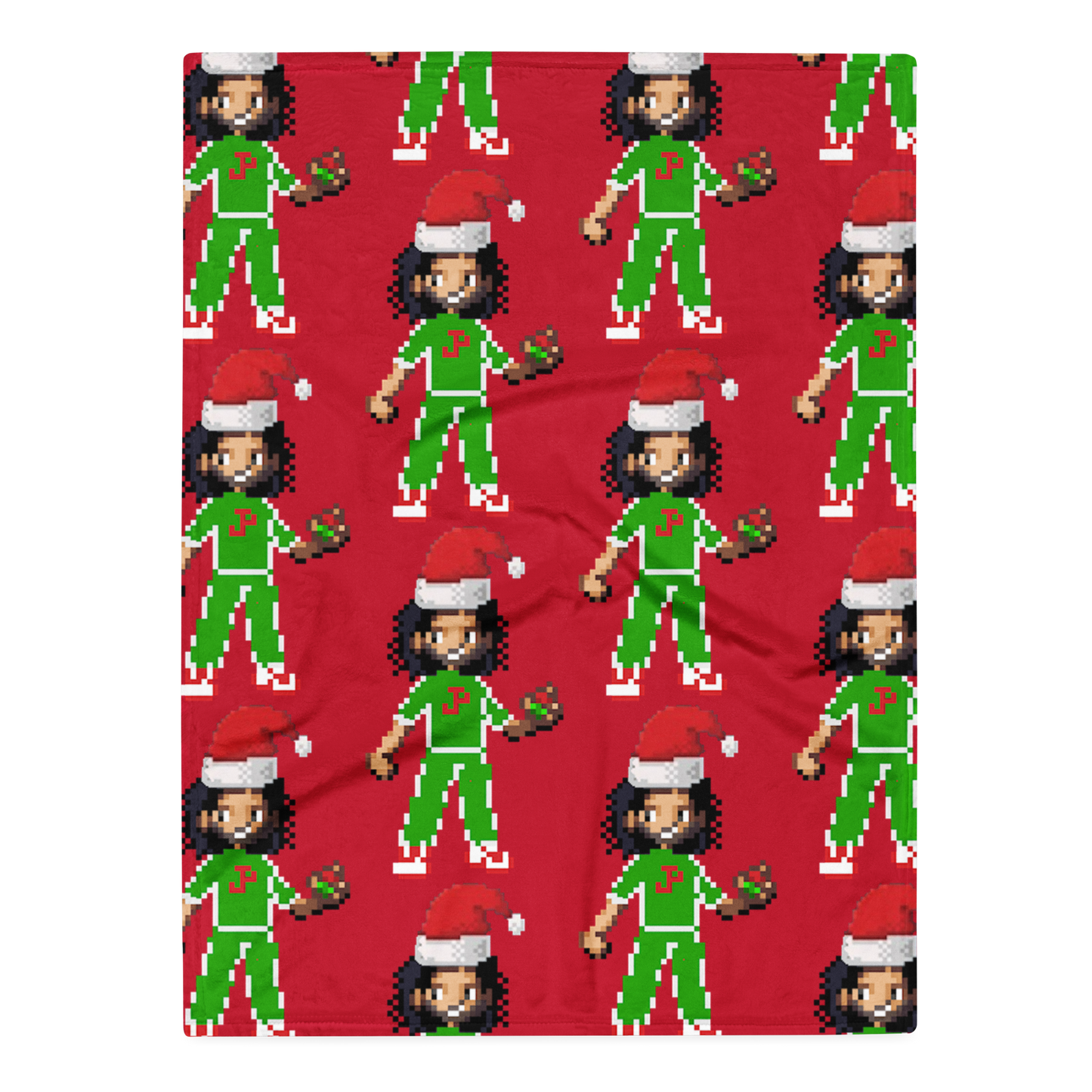 Santa Paulished Throw Blanket