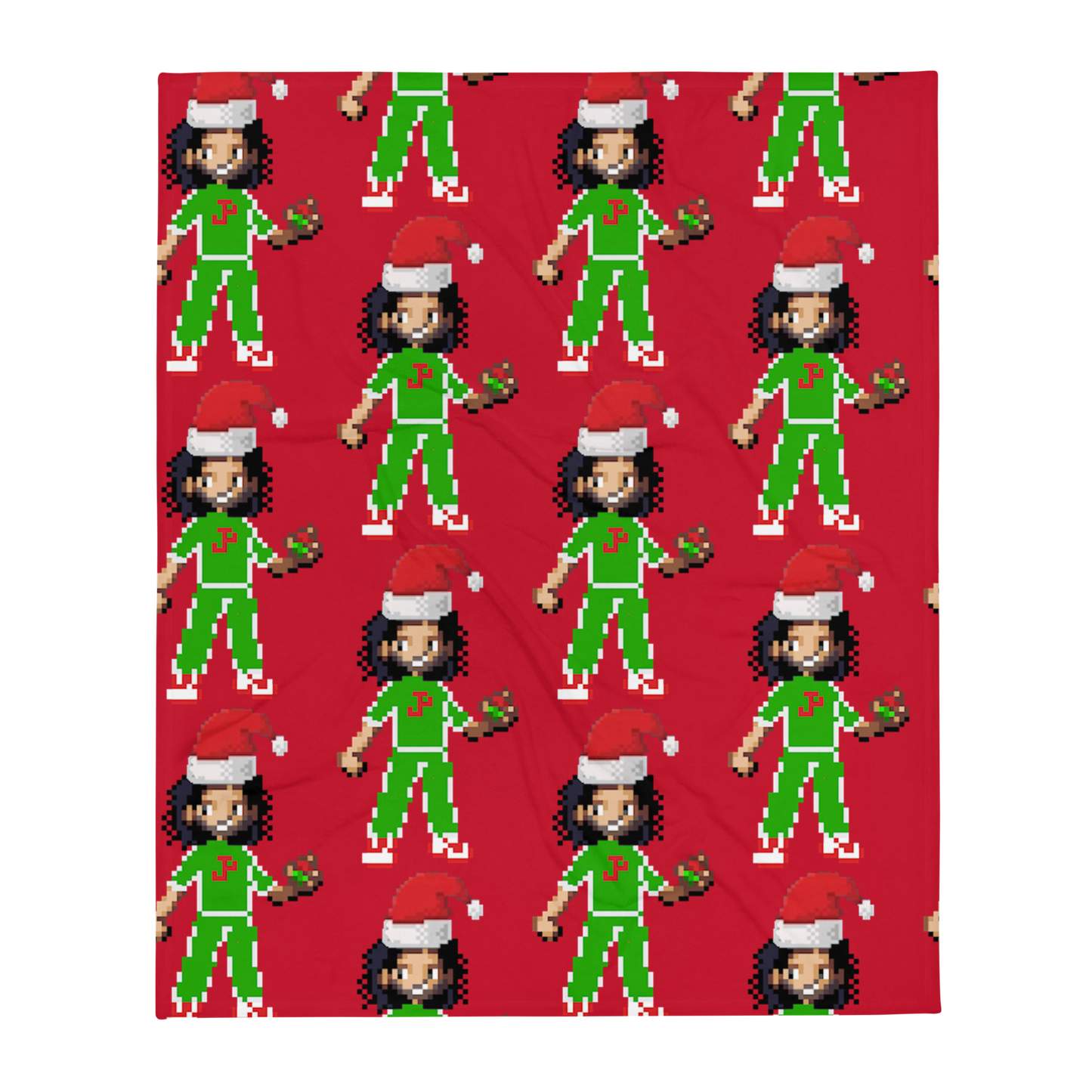 Santa Paulished Throw Blanket