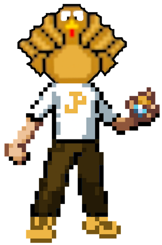 Turkey-Paulished White Shirt Sticker (Limited Holographic) *NEW*