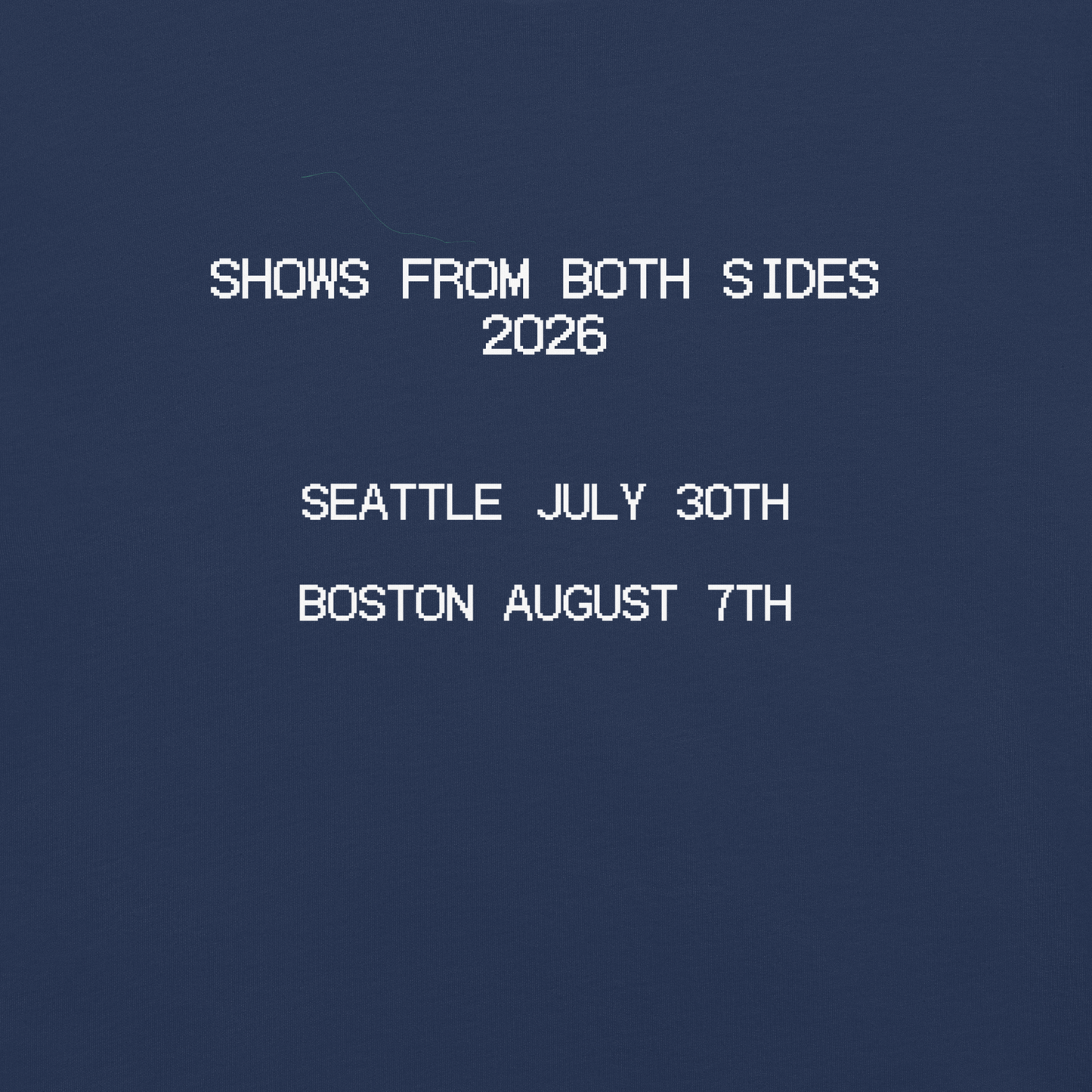 Shows From Both Sides Concert Tee *Signed*