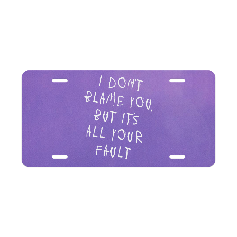 Jpaulished Cover Vanity License Plate