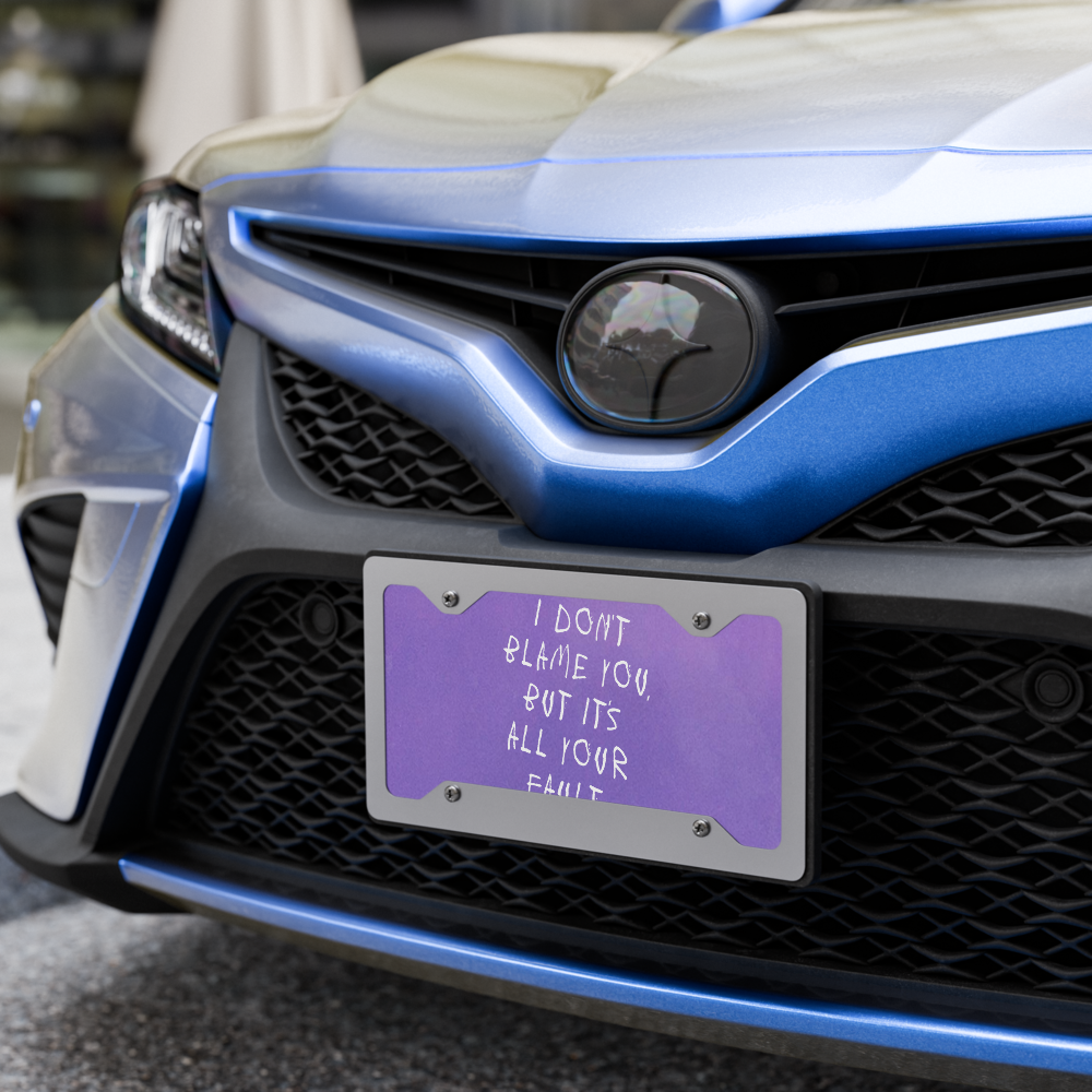 Jpaulished Cover Vanity License Plate