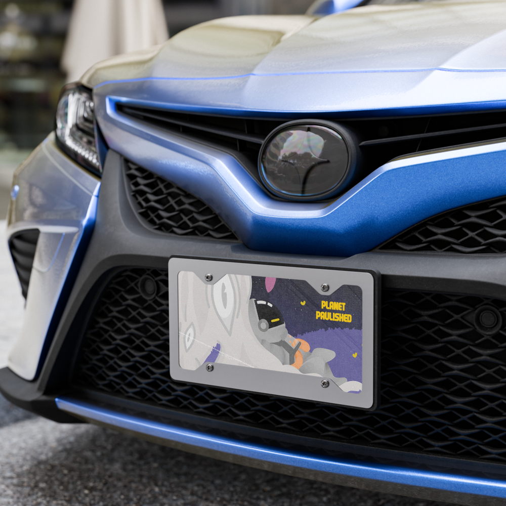 Jpaulished Cover Vanity License Plate